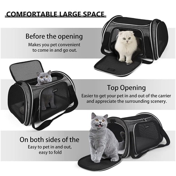 BAGLHER Pet Travel Carrier, for Small/Medium Cat or Dog.  Only used once. - Picture 8 of 12